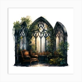 Gothic Window Art Print