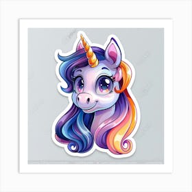 Unicorn Sticker 142 Art Print