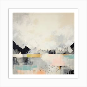Abstract Mountainscape 2 Art Print