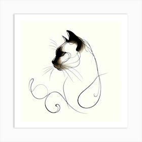 Siamese Cat 1 Art Print