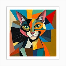 Abstract Cat 3 Art Print