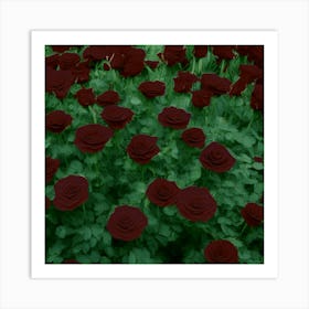 Dark Roses of Mystery Art Print