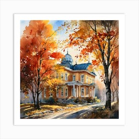 Autumn House Art Print