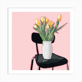 Tulips Square Art Print