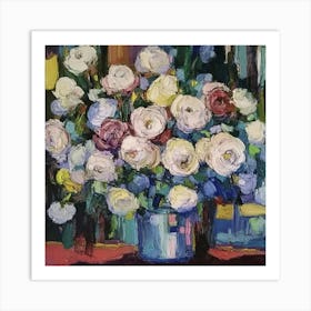 Roses In A Vase 1 Art Print