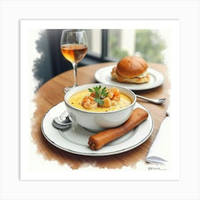 Crawfish Chowder Art Print