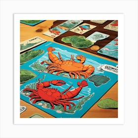 Crabs And Lobsters Art Print