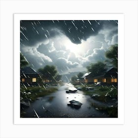 Rainy Night Art Print