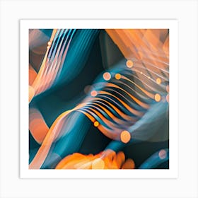 Abstract Light Rays 5 Art Print