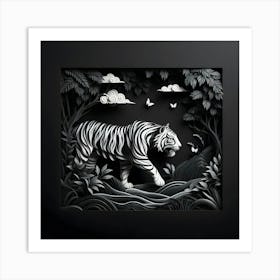 Tiger In The Jungle 1 Art Print