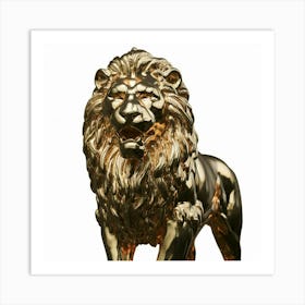 Golden Lion Art Print