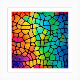 Stained Glass Background 2 Art Print