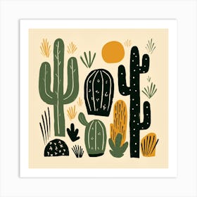 Cactus Print 11 Art Print