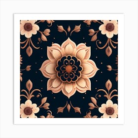 Floral Pattern 2 Art Print