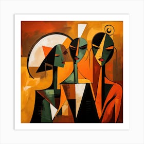 Three Women Art Print