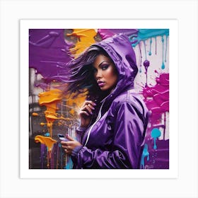 Purple swag Art Print