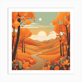 Autumn Landscape 10 Art Print