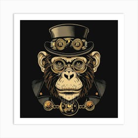 Steampunk Monkey 19 Art Print