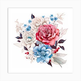 Floral Bouquet 7 Art Print