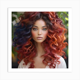 Curly Hair Art Print