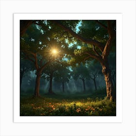 Ethereal Forest 1 Art Print