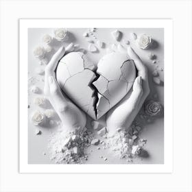 Broken Heart 4 Art Print