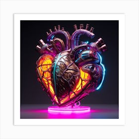 Heart Of Technology 1 Art Print