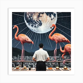 Flamingos 30 Art Print