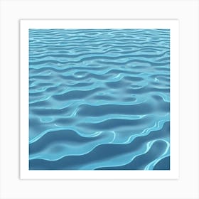 Realistic Water Flat Surface For Background Use (52) Art Print