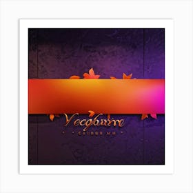 A Vibrant Digital Painting Of A Thanksgiving Themed Gradient Splash Radiating From A Corner On A Da (2) Art Print