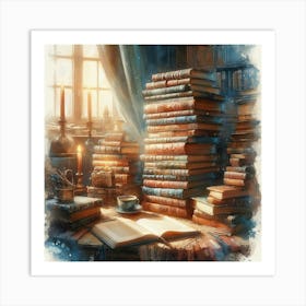 Library Of Books Art Print