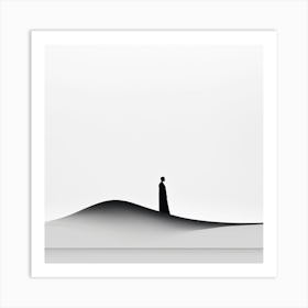 Silhouette Of A Man art print Art Print