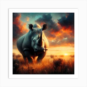 Wild Animal Illustration 305 Art Print