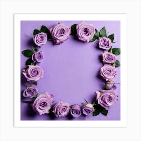 Purple Roses 34 Art Print