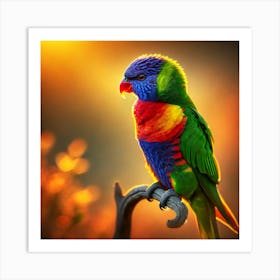 Rainbow Lorikeet 1 Art Print