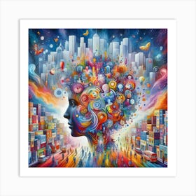 Cityscape Jigsaw Puzzle Art Print