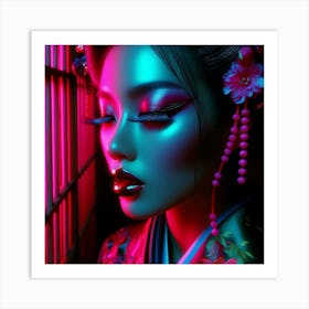 Creative Geisha Artwork 37 Art Print