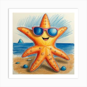 Starfish 10 Art Print