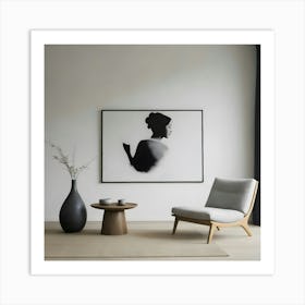 Silhouette Of A Woman 2 Art Print