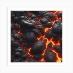 Lava texture 12 Art Print