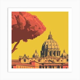 A Vatican City Lofi Illustration 1720444720 2 Art Print