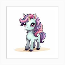 Cute Unicorn 190 Art Print