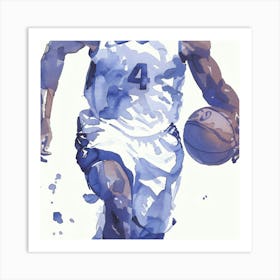 Basketball Player Dribbling 6 Art Print