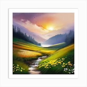 Landscape Painting 216 Art Print