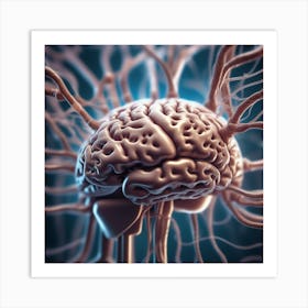 Brain And Nerves 10 Art Print