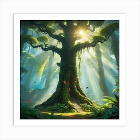 Tree In The Forest 1 Art Print