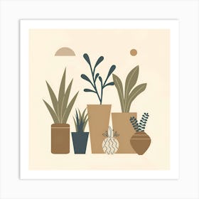 Potted Plants 2 Art Print