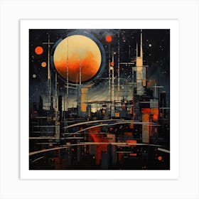 Futuristic Cityscape 8 Art Print