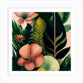 Tropical Flowers 3 Art Print