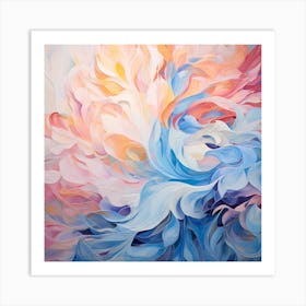 AI Blurred Elegance Fantasia Art Print